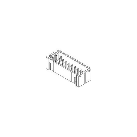 Molex Board Connector, 12 Contact(S), 2 Row(S), Male, Straight, Solder Terminal 533131265